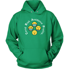 Load image into Gallery viewer, C.R.A.P. Hoodie "Hug me...I'm vaxed"