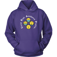 Load image into Gallery viewer, C.R.A.P. Hoodie "Hug me...I'm vaxed"